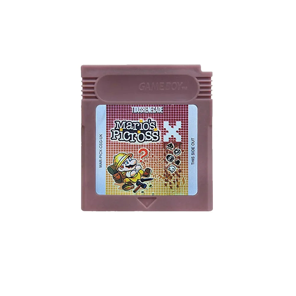 GBC 16-Bit Game Cartridge - Wario Land, Donkey Kong & Yoshi Compatible Game Card for GBC/GBA Consoles
