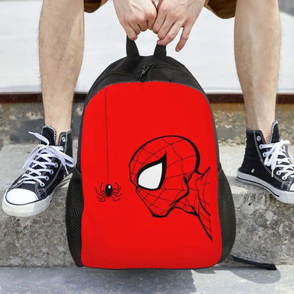 Custom Spider-Man Web Backpack – Water-Resistant School & College Bag for Men and Women