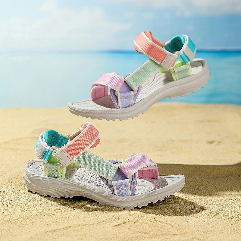Kids Summer Sport Sandals – Breathable Non-Slip Outdoor Beach Shoes for Boys & Girls | Comfortable Casual Student Footwear for Daily Wear