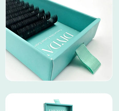 DIYDAY Flat Individual Lash Extensions – 0.15/0.20 Split Tips, Softer Ellipse Classic False Eyelashes Supplies