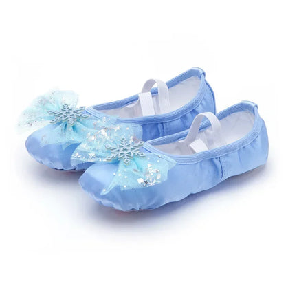Lovely Princess Ballet Shoes – Soft-Soled Dance Shoes for Girls, Children & Ballerina Exercises