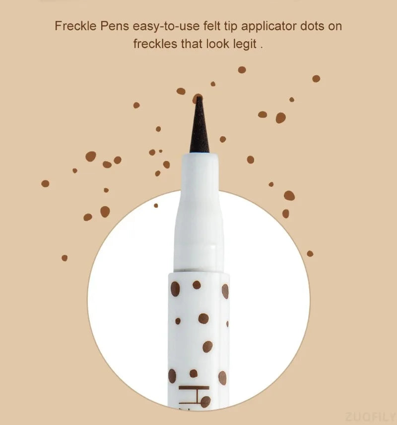 Face Fake Freckles Pen – Natural Waterproof Lifelike Dot Spot Makeup Tool for Long-Lasting Look