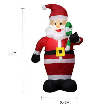 Christmas Inflatable Decoration – Glowing Snowman, Penguins & Santa Claus with Built-in LED for Indoor and Outdoor Xmas Party Yard