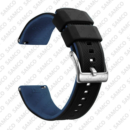 Premium Silicone Watch Band – Quick Release Rubber Strap, 18mm 20mm 22mm Replacement Watchband