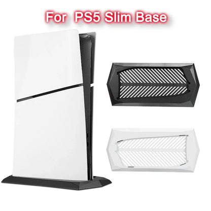 PS5 Slim Vertical Stand Base – Non-Slip Console Support with Built-in Cooling Vents for PlayStation 5 Slim