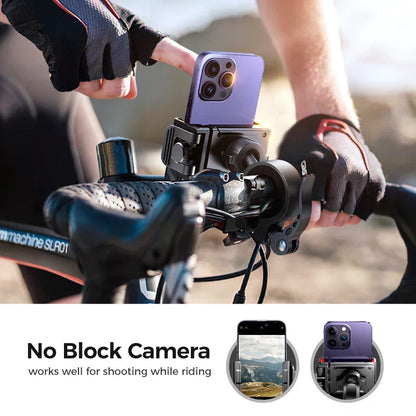 Joyroom 2024 Universal Bike & Motorcycle Phone Holder – One-Hand Operation Shockproof Mount for 4.7-7" Phones