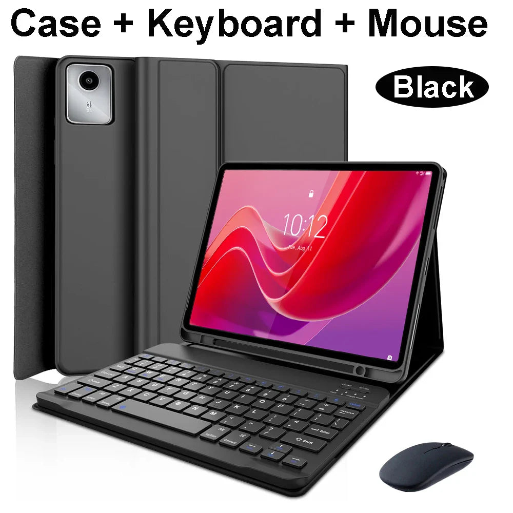 Lenovo Tab M11 11" Case with Bluetooth Keyboard – Smart Stand Cover for Xiaoxin Pad 2024/2025