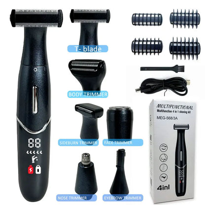 4-in-1 Electric Epilator for Women – Multifunction Body, Face & Precision Intimate Shaver and Trimmer