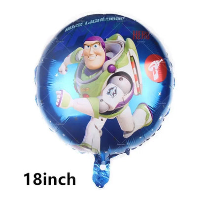 Disney Buzz Lightyear Foil Balloon – Toy Story Latex Party Decoration & Cake Topper for Kids