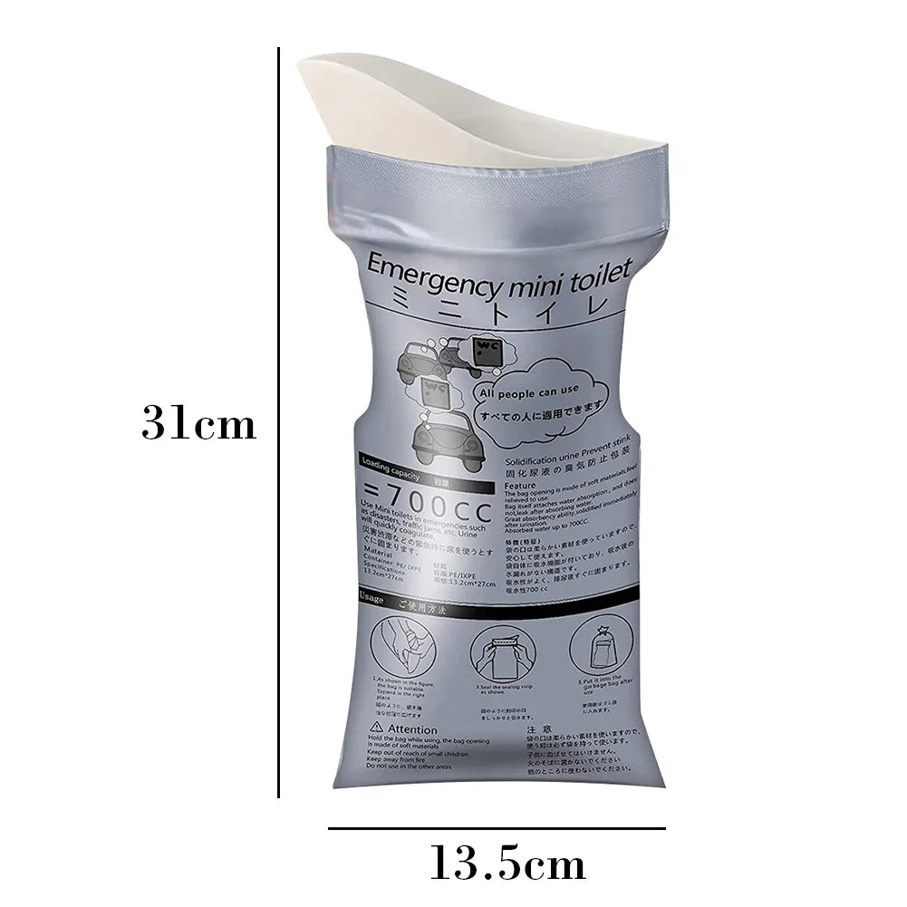 Portable Disposable Urine & Vomit Bags – Outdoor Travel Emergency Toilet for Men, Women & Kids