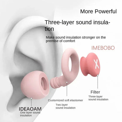 New Silicone Earplugs for Sleep – Soft Noise Cancelling, Soundproof Foam with Slow Rebound Protection