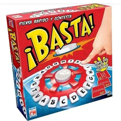 Upgraded Basta 2.0 Spanish Tapple Word Game – Quick Thinking English Letter Pressing Board Game, Fun Gift for All Ages