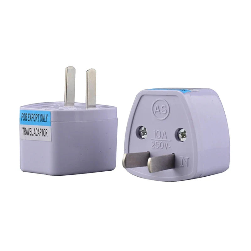 1PC Universal US UK AU to EU Plug Travel Wall AC Power Charger Outlet Adapter Converter: 2 Round Pin Socket