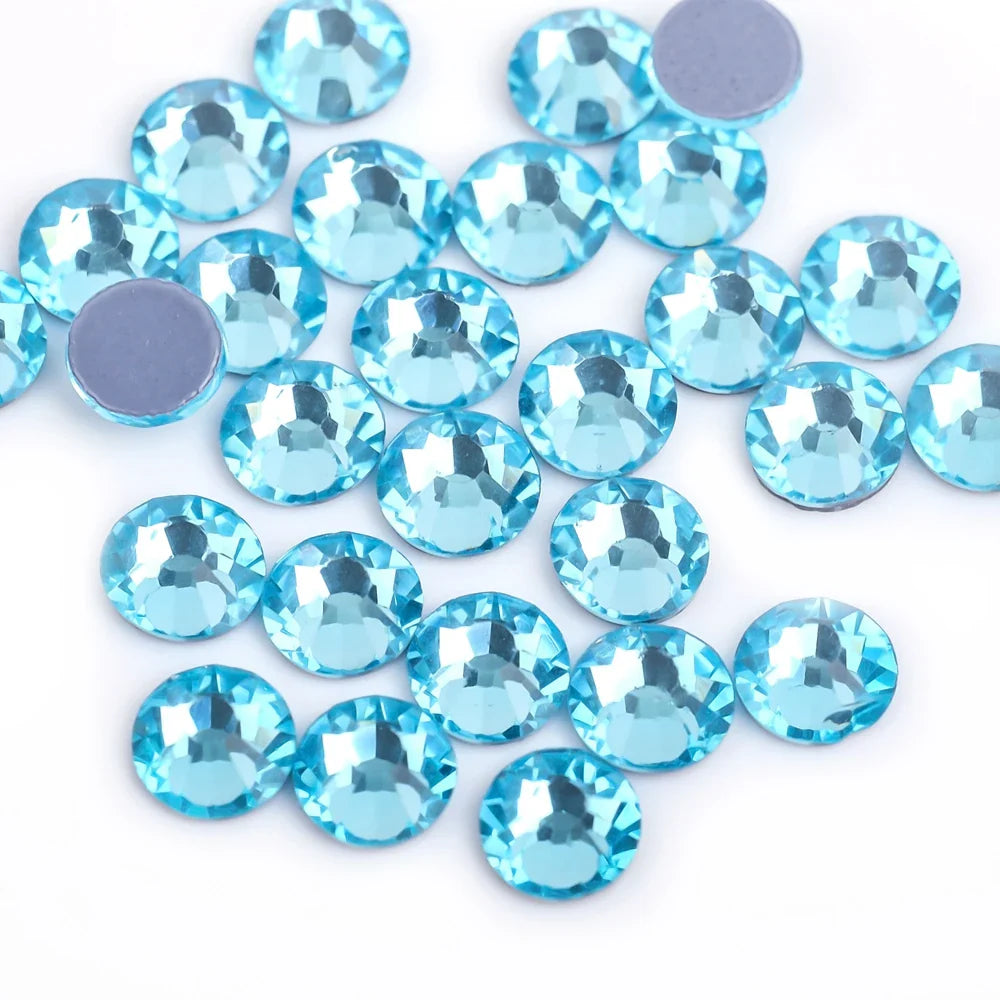 Premium Hot Fix Rhinestones – High Quality Glass Crystal Flatback Iron-On Glitter Rhinestones for Clothing & Crafts