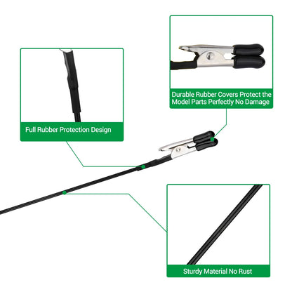 Modeling Tool Set: Painting Stand Base Holder with 12 Alligator Clip Sticks - Perfect for Airbrush Spray and Hobby DIY