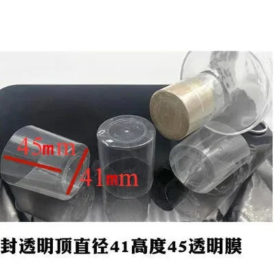 100PCS Wine Bottle Heat Shrink Capsules – Shrink Film Caps for Straight Mouth Bottles Wine Sealing Wrap