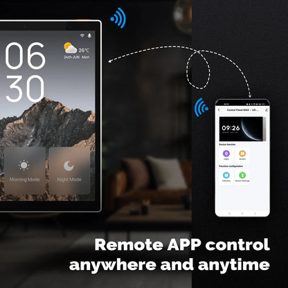MOES Tuya WiFi Smart 5-Inch Touch Screen US Center Control Panel – Voice Control, Alexa & ZigBee Gateway with Built-in Scene Control