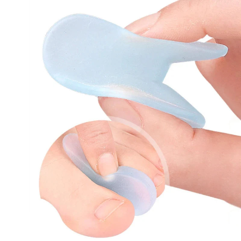 Gel Toe Separators for Bunion Relief - Silicone Hallux Valgus Corrector & Toe Straightener