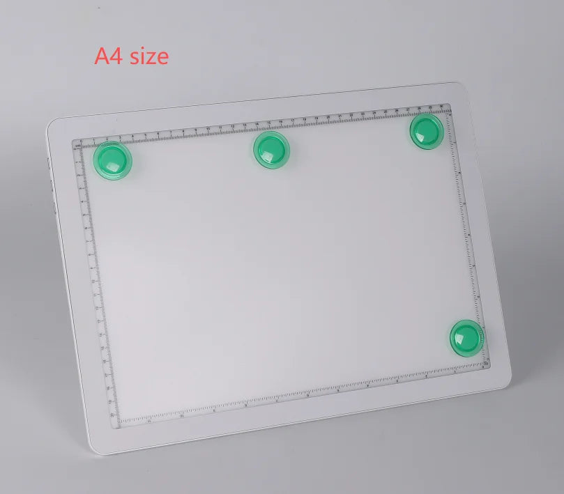 A3/A4 LED Light Drawing Board - Adjustable 6-Level Brightness Tracing Pad with Stand & Magnets for Architects