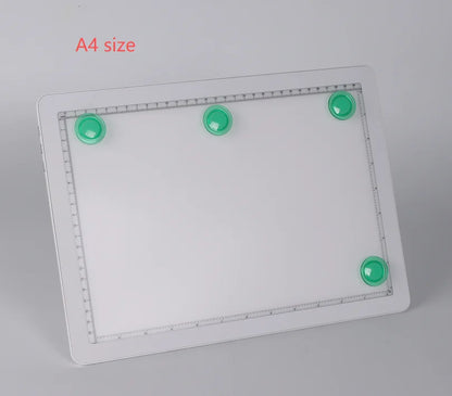 A3/A4 LED Light Drawing Board - Adjustable 6-Level Brightness Tracing Pad with Stand & Magnets for Architects