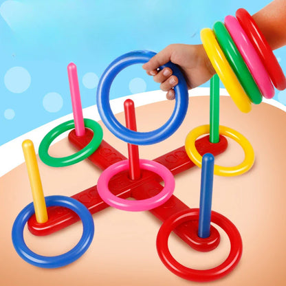 Interactive Throwing Ring Toy Set – Educational Stacking Rings Game for Sports, Fitness & Early Learning Fun for Kids