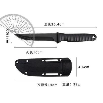 2024 Outdoor Survival Portable Knife - Sharp, High-Hardness Tactical Self-Defense Knife for Camping, Small Straight Knife