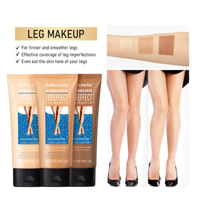 Leg Makeup Lotion – Waterproof Long-Lasting Body Foundation & Tanning Cream for Even Skin Tone, Medium Bronze