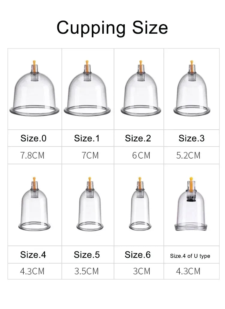 Electric Cupping Machine – Household Vacuum Cupping Set with Easy Suction Gas Tank