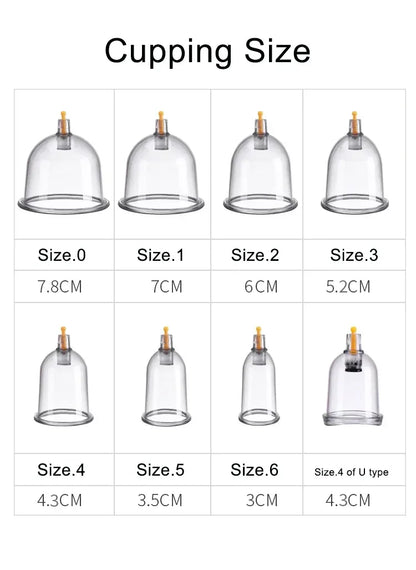 Electric Cupping Machine – Household Vacuum Cupping Set with Easy Suction Gas Tank
