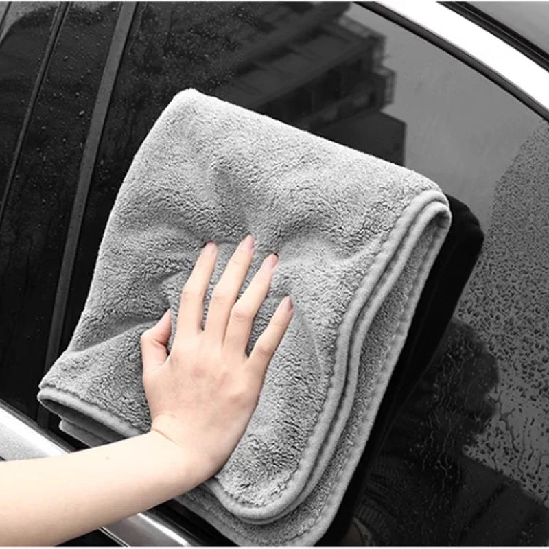 High-End Microfiber Car Wash Towel – Auto Cleaning, Drying & Detailing Cloth with Hemmed Edges for Car Care