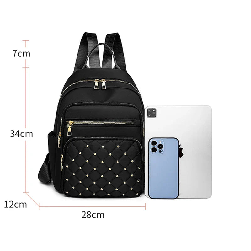Luxury Designer Women's Oxford Rucksack - High-Quality Small Schoolbag, Youth Student Leisure Backpack, Travel Shoulder Bag