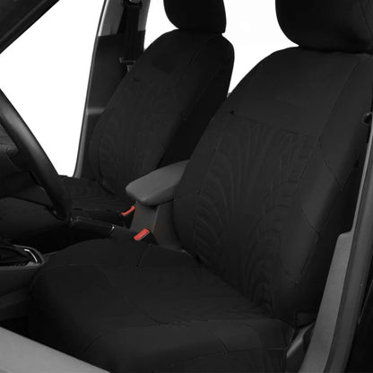 Brand Embroidery Universal Car Seat Cover Set with Organizer – Premium Interior Protection for Golf 4, Citroen C4, IZH 2126, Hyundai i20 & Honda Models