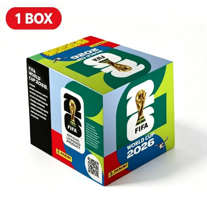 Panini 2026 World Cup Sticker Collection - 50-Pack Soccer Player Stickers with Complete Album for Football Fans