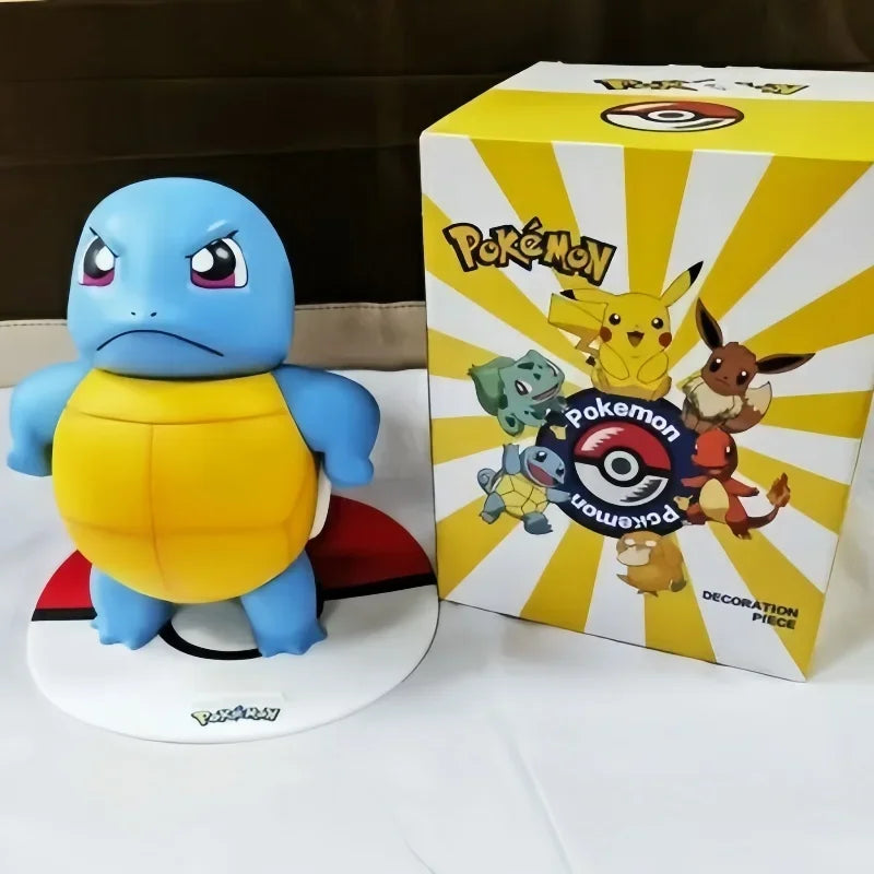 Pokemon Large Figure Set — Pikachu, Charmander, Eevee, Squirtle & Pokeball Doll Figurines, Kids Collectible Toys & Gifts