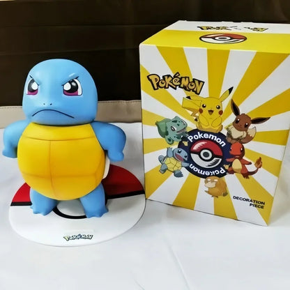 Pokemon Large Figure Set — Pikachu, Charmander, Eevee, Squirtle & Pokeball Doll Figurines, Kids Collectible Toys & Gifts