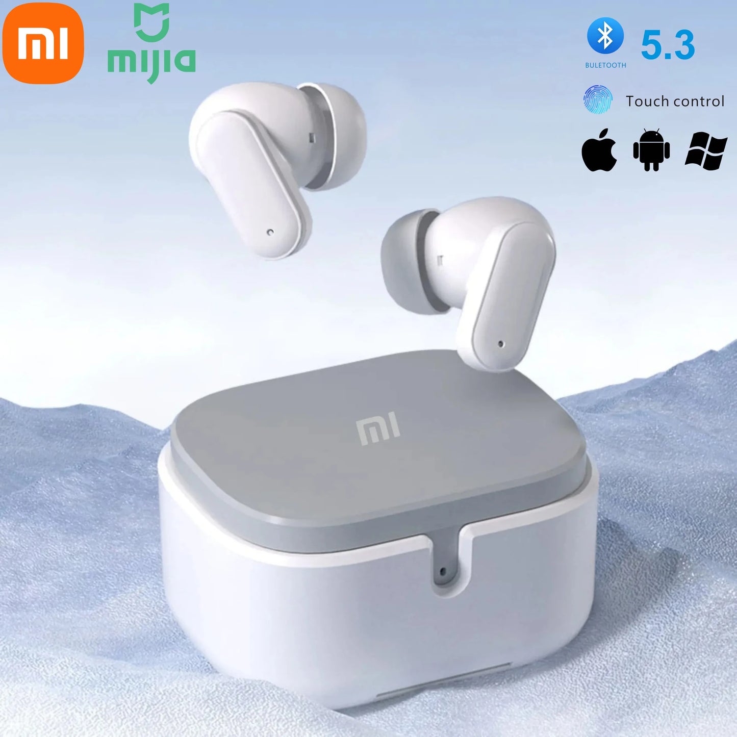 Xiaomi Wireless Bluetooth Earphones – In-Ear Noise-Reducing, Waterproof Sports Headphones for Android, iOS & PC with Long Battery Life