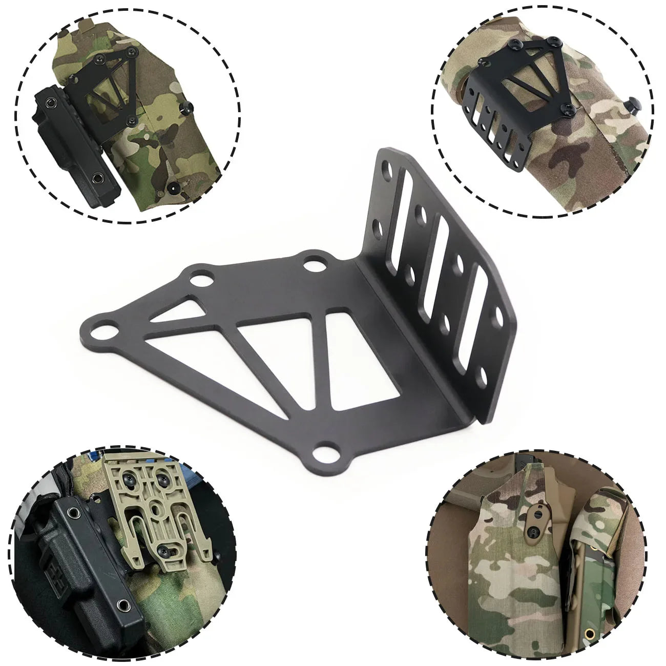 Tactical Tourniquet Fanny Pack - MOLLE EMT Storage Bag with 3-Slot Holster Mount
