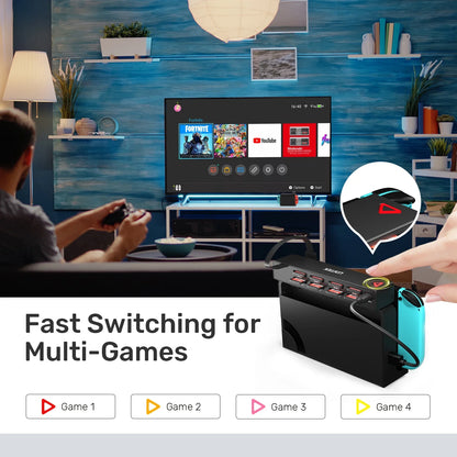 Unitek D1100A Game Card Reader for Nintendo Switch OLED — One-Button Multi-Game Switcher Adapter Accessory