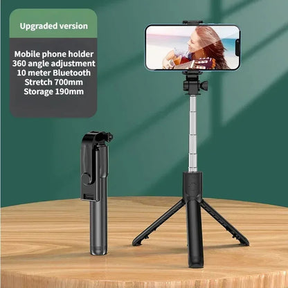 Wireless Selfie Stick & Tripod Stand with Light – Bluetooth Remote for iPhone, Mobile & TikTok Live