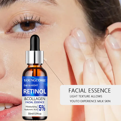 Retinol Cream & Serum Combo Set – Moisturizing, Skin Repair & Wrinkle Smoothing for Youthful, Elastic Skin
