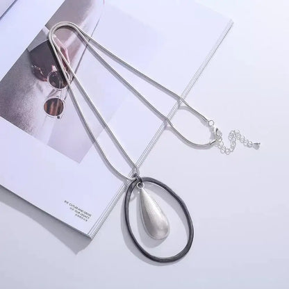 Vintage Long Chain Necklace – Irregular Gothic Pendant Jewelry for Women, 2023 Trendy Fashion Accessories