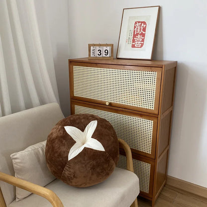Sofa Bay Window Cushion – Cute Mushroom & Tomato Pillow for Bedroom Room Decoration, Ins Style Ornament