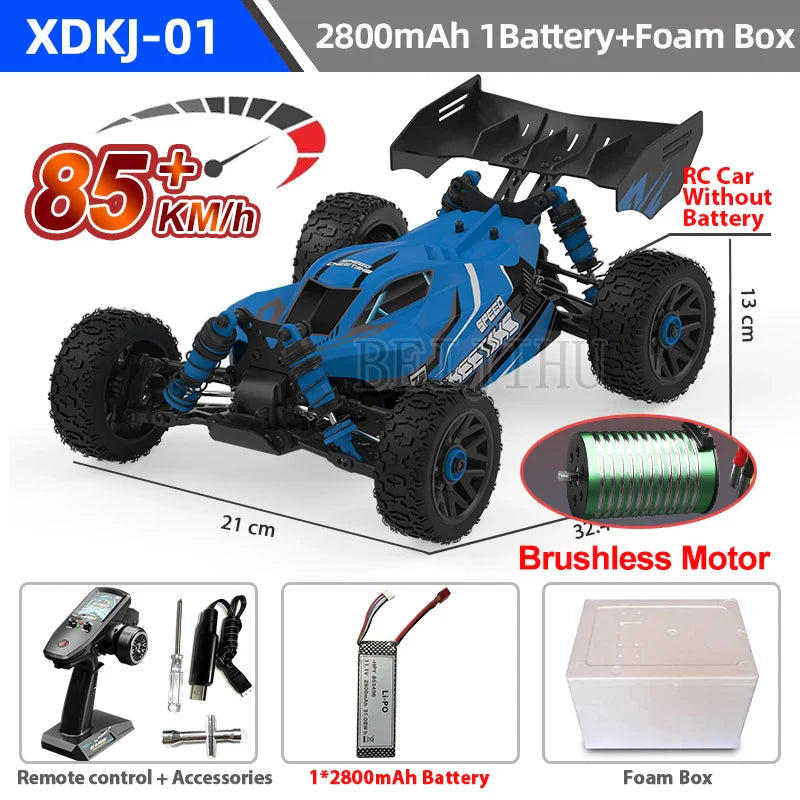1:14 95KM/H Brushless RC Car – Professional 4WD Electric High-Speed Off-Road Drift Toy for Kids, VS WLtoys 144010