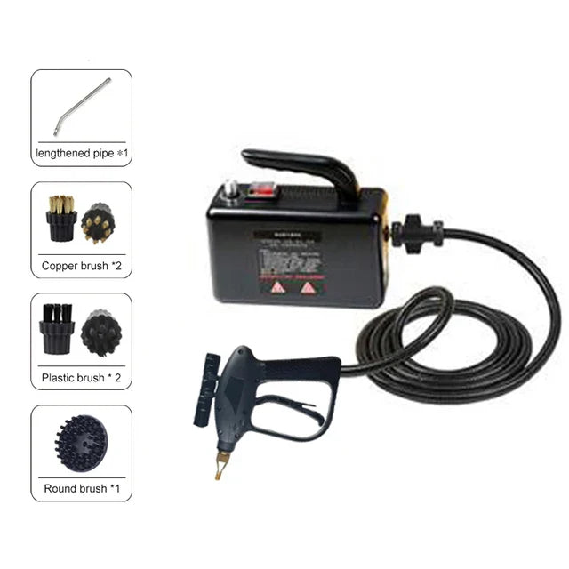 High-Temperature Steam Cleaner for Home Appliances – Sterilization, Kitchen Hood & Car Cleaner, US/EU Plug