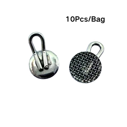 Orthodontic Lingual Button & Crimpable Hook Set – Metal Bondable Dental Traction Eyelets & Accessories for Dentistry Use
