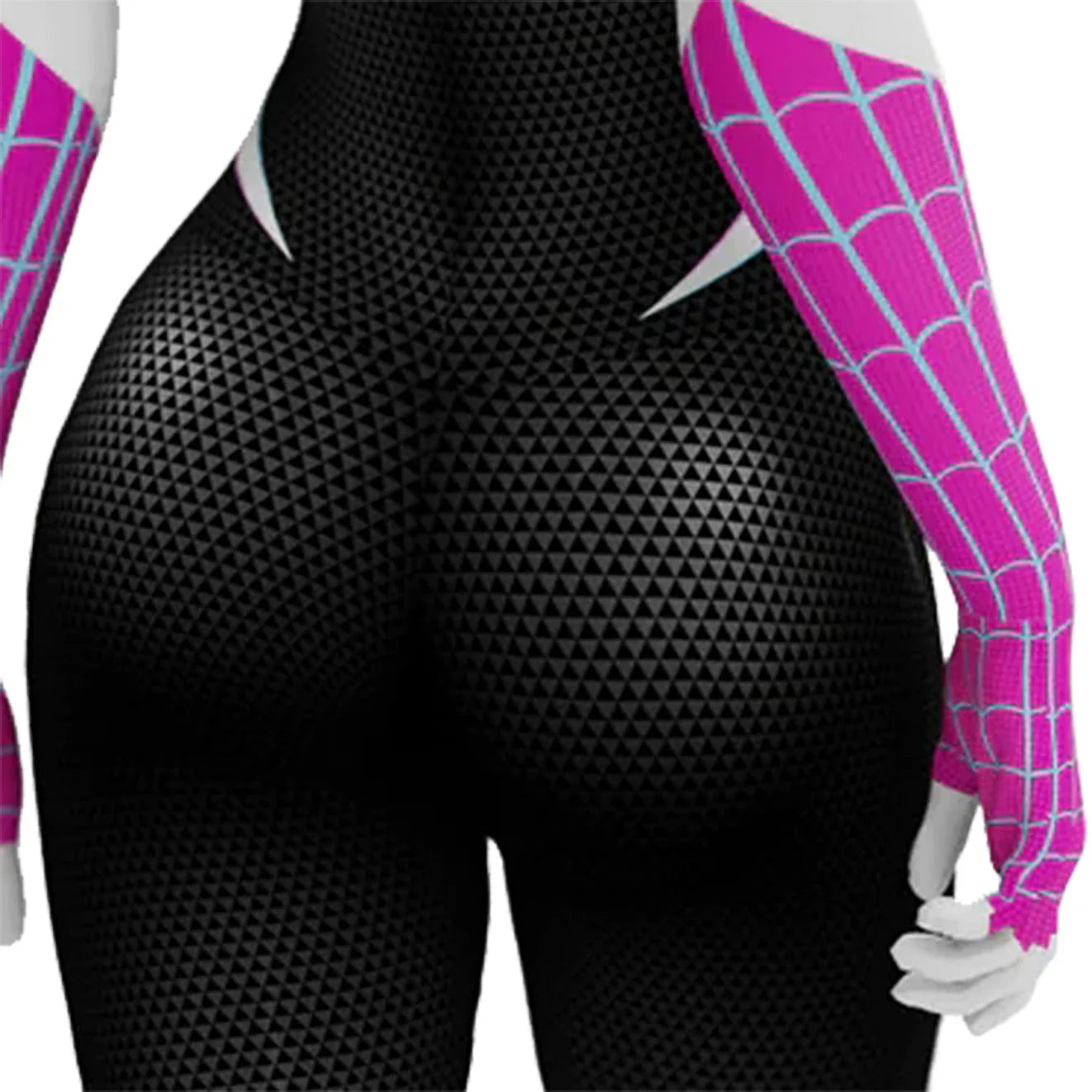 Spider-Man: Across the Spider-Verse Gwen Stacy Cosplay – Superhero Spandex Zentai Bodysuit for Halloween & Costume Parties