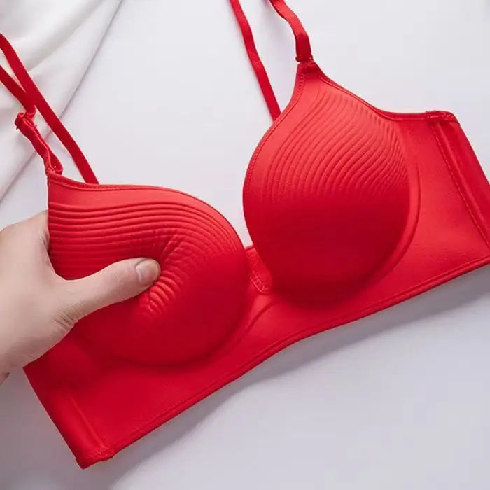 Women’s Ultra-Thick 10cm Push-Up Seamless Bra - Comfortable Lift Bralette with Adjustable Straps, Non-Slip Fit & Wire-Free Support