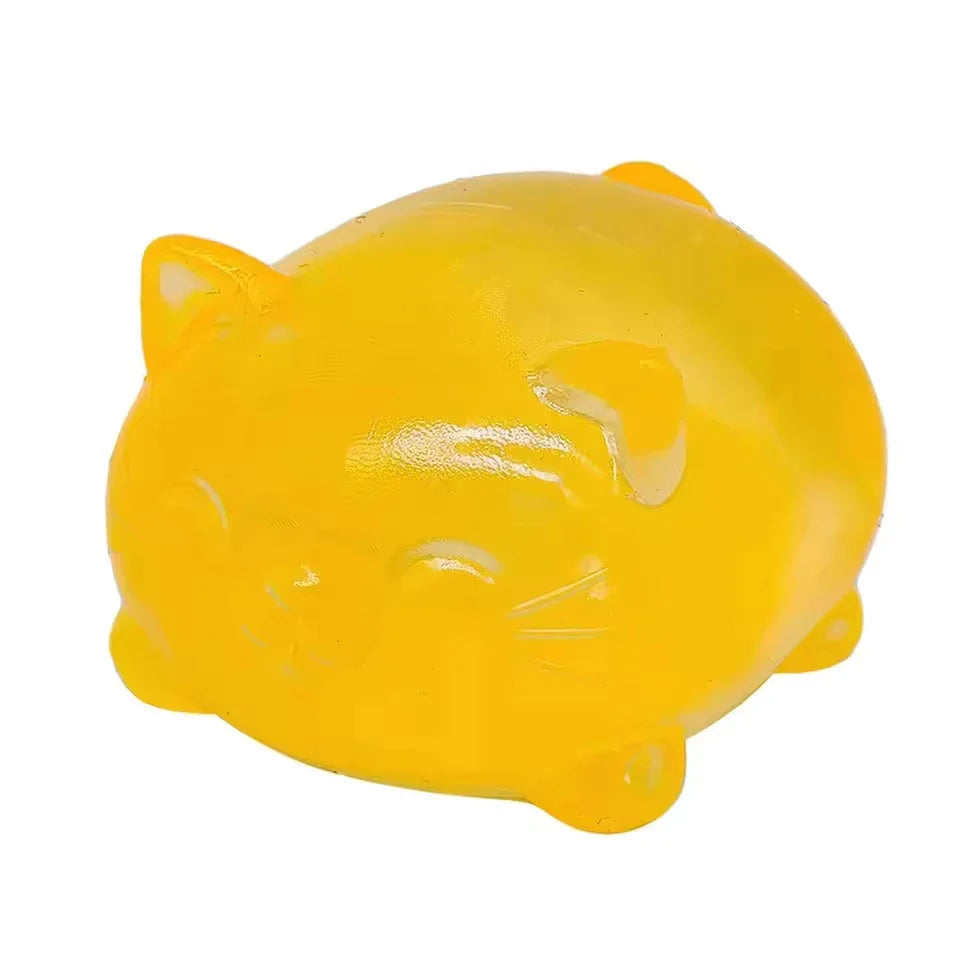 Cute Cat Shape NeeDoh Squishy Stress Toy – Non-Toxic Maltose Decompression Fidget Toy for Kids & Adults, Birthday Party Gift & Anxiety Relief Gadget