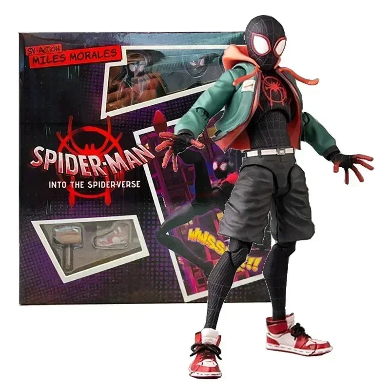 2024 Spider-Man & Gwen Action Figures — Spider-Verse Collection with Miles Morales Sentinel | Anime Toys Christmas Gift