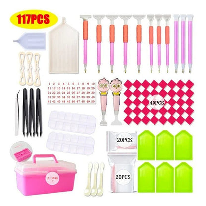 5D Originality Diamond Painting Accessories Kit - DIY Cross Stitch Craft Tool for Art Embroidery, Includes Diamond Painting Tools